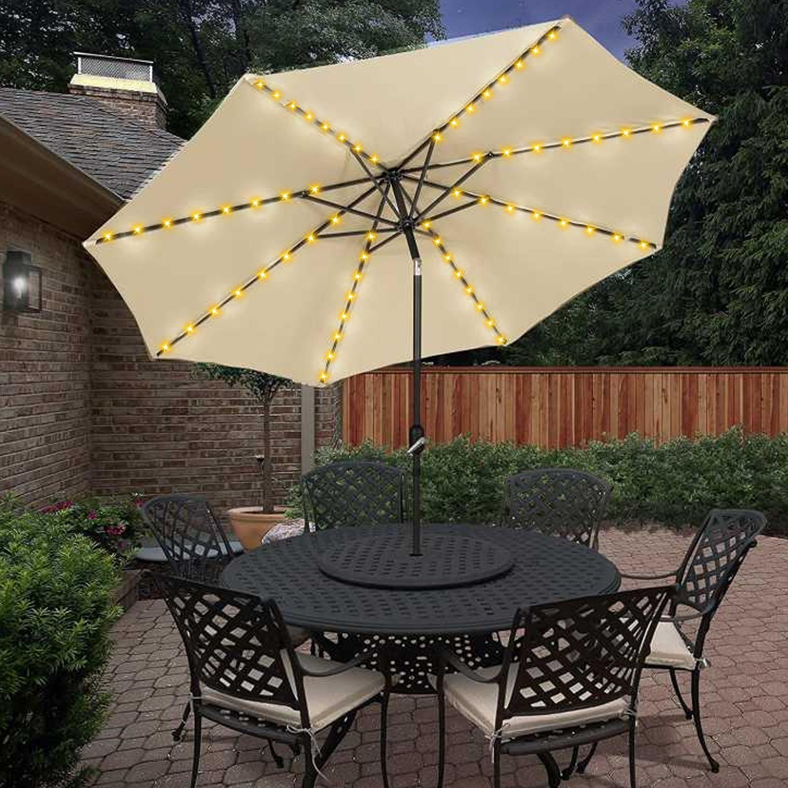 Smart Garden Umbrella - Tuin LED Paraplu Lichtsnoer Met 8