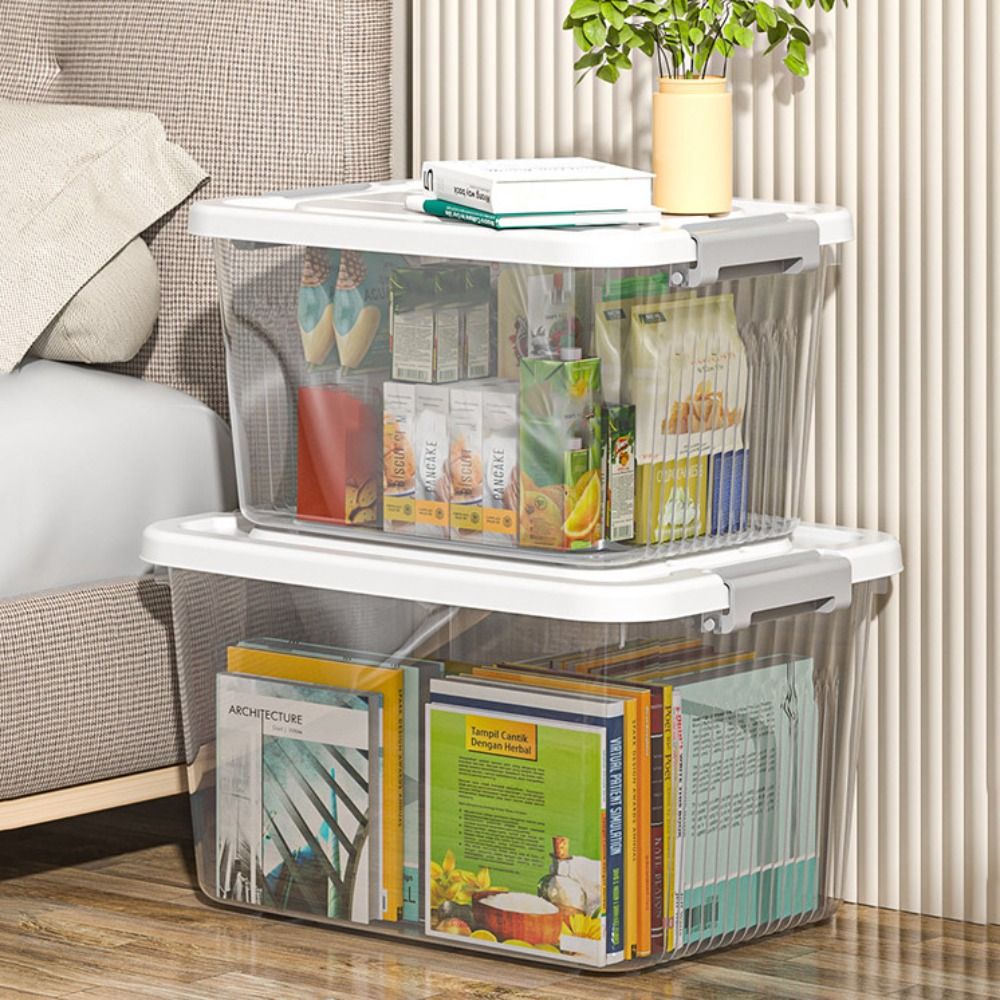 Smart Garden Storage - Duurzame transparante zwarte opbergdoos van plastic