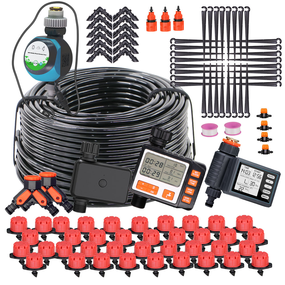 Smart Garden Tower - 50-5M 1/4 ''Verstelbare Druppelaars Automatische Bewateringsset