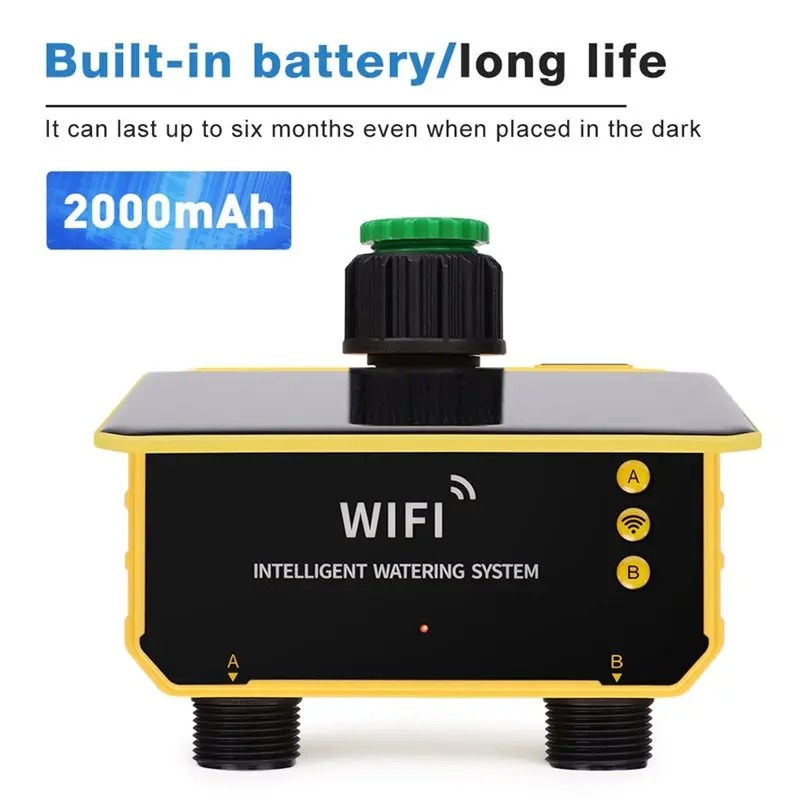 1/2 Uitgangen WIFI Zonne-irrig - Smart Garden Tap recensie en prijs