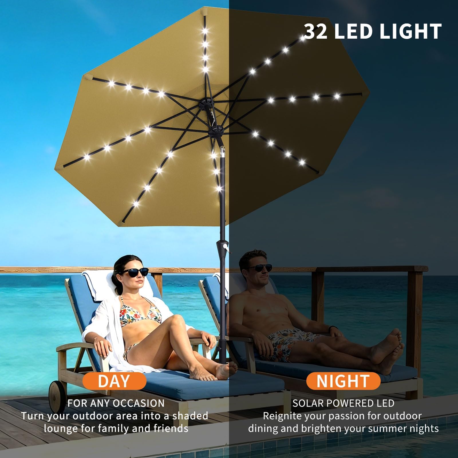 10FT zonne-aangedreven parasol - Smart Garden Umbrella recensie en prijs