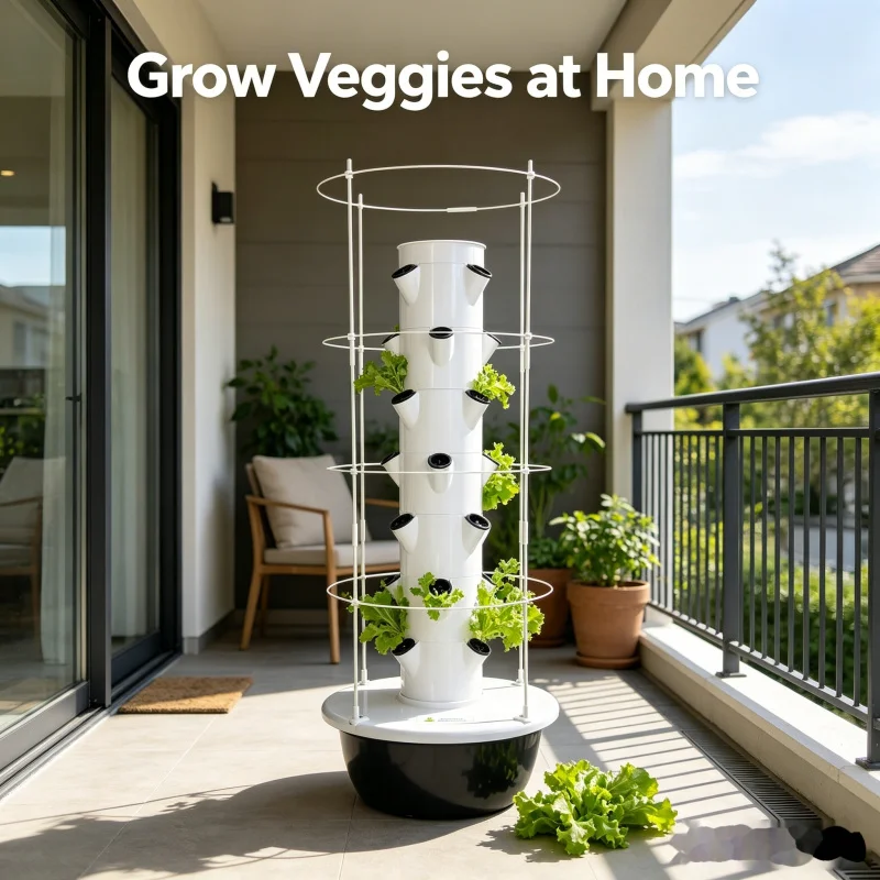 Slim verticaal hydroponisch to - Smart Garden Tower recensie en prijs