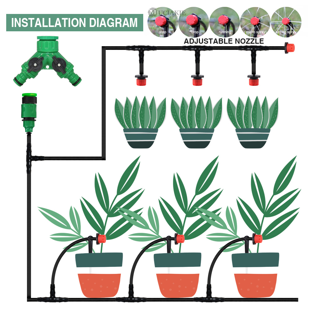 50-5M 1/4 ''Verstelbare Druppe - Smart Garden Tower recensie en prijs