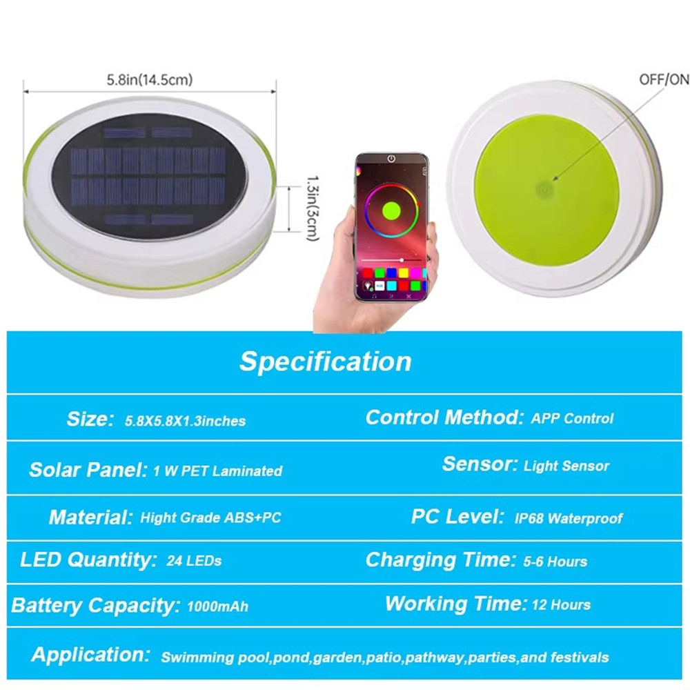 Solar LED Water Float Light Ou - Smart Garden Led Lights recensie en prijs