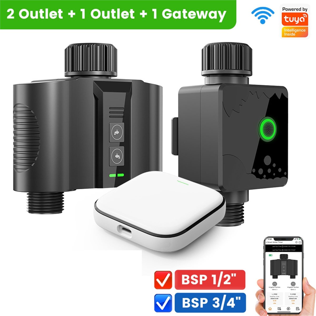 Y17A 1 Set WiFi Water Timer vo - Smart Garden Water Timer recensie en prijs