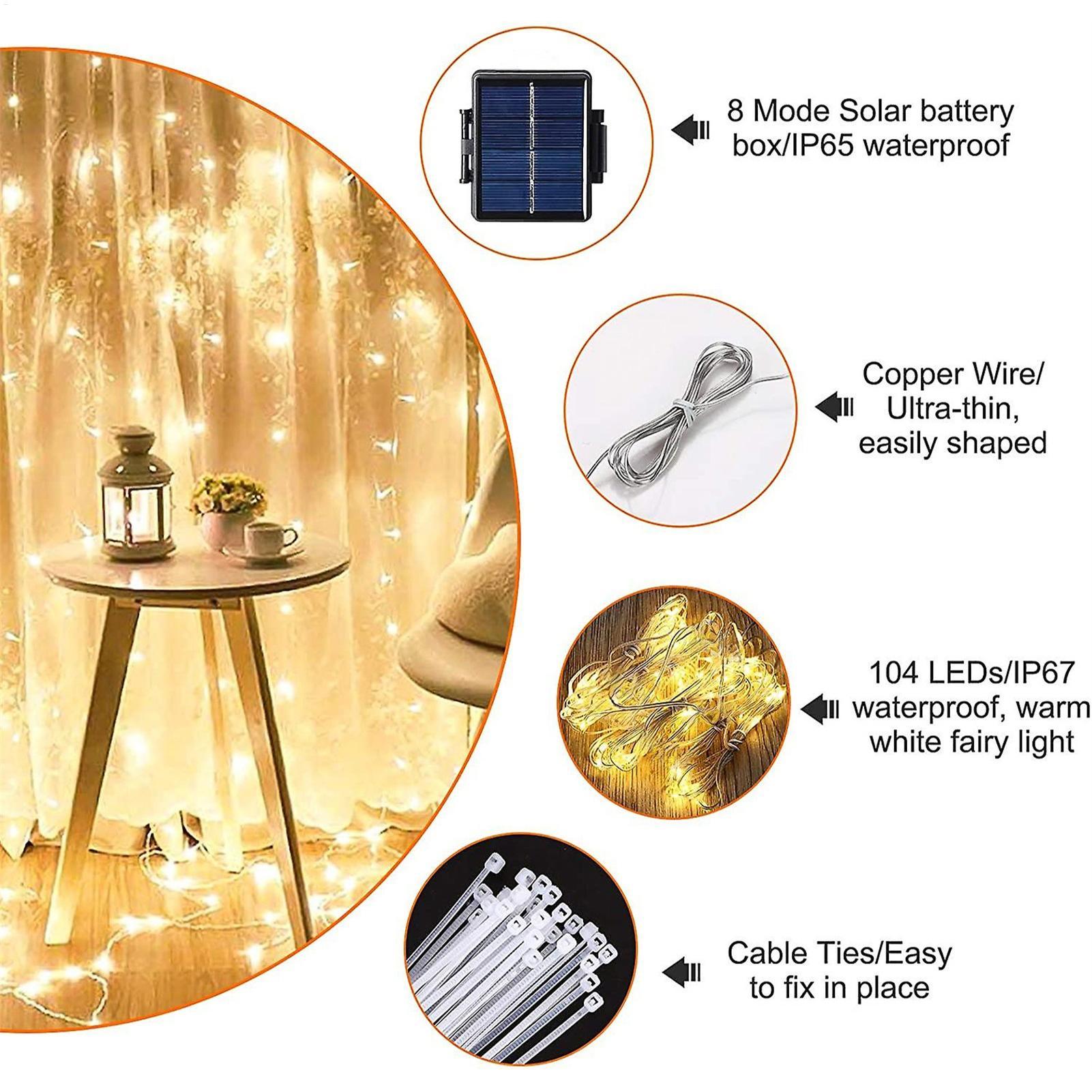 104 LED-paraplulampjes met 8 m - Smart Garden Umbrella recensie en prijs